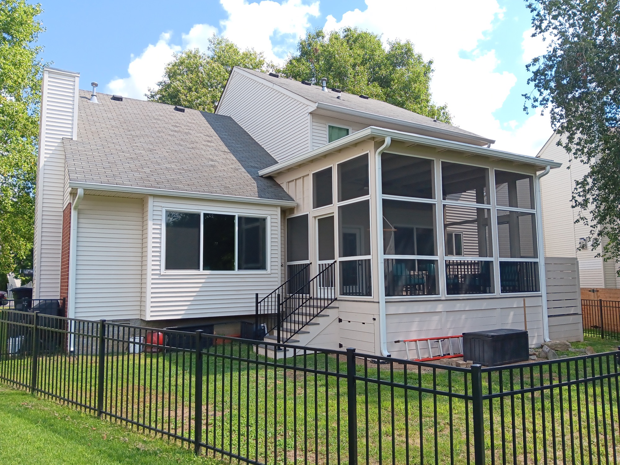 Completed Southpine Design screened porch addition in Nashville